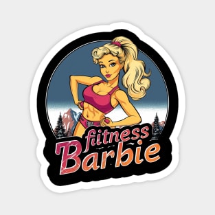 Fitness Barbie Vintage Graphic T-shirt 04 Magnet