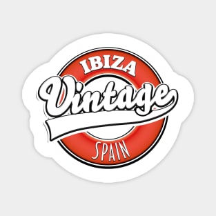 Ibiza spain vintage style logo Magnet