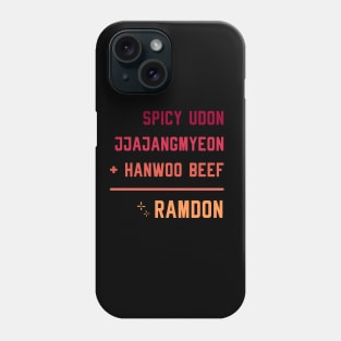 Spicy Udon Jjajangmyeon Hanwoo Beef Ramdon Parasite Phone Case