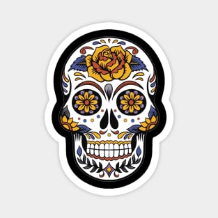 Colorful Skull Magnet