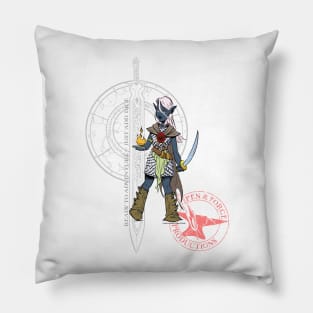 Half-Drow Adventurer Pillow