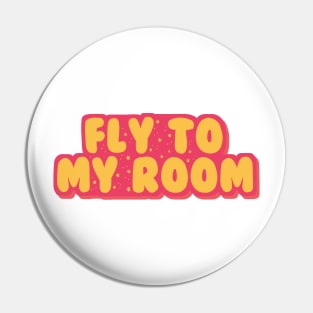 BTS song fly to my room typography Pin