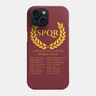 Gaius Julius Caesar World Tour Ancient Roman History Phone Case