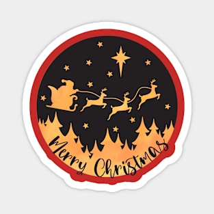 Merry christmas Sunset Magnet