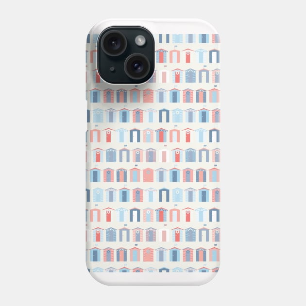 Seaside Neck Gaiter Beach Cabanas Seaside Phone Case by DANPUBLIC