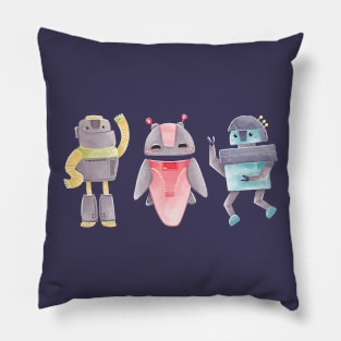 Funny robots Pillow