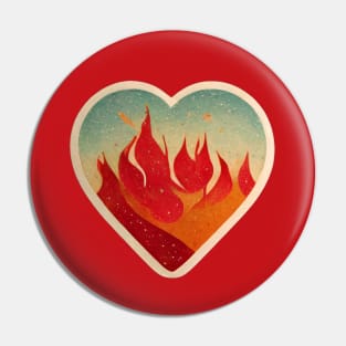 The fire in my heart Pin