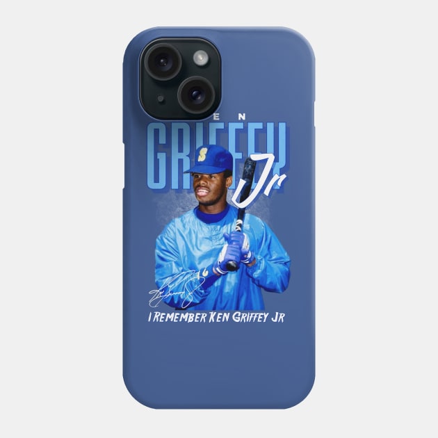 Ken Griffey Jr The Kid Basketball Legend Original Aesthetic Tribute 〶 Phone Case by Terahertz'Cloth