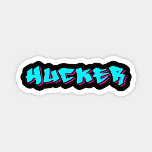 HUCKER Graffiti Logo Magnet