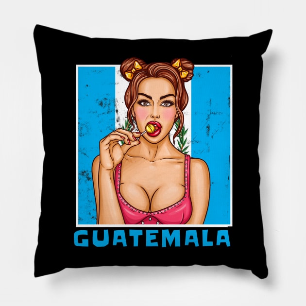 Proud Guatemala Flag, Republica Guatemalan gift heritage, Guatemalan girl Boy Friend Guatemalteco Chapina Pillow by JayD World