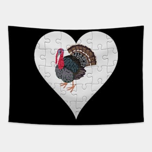 Jigsaw  Turkey Heart Design - Farm Animals Turkey Tapestry