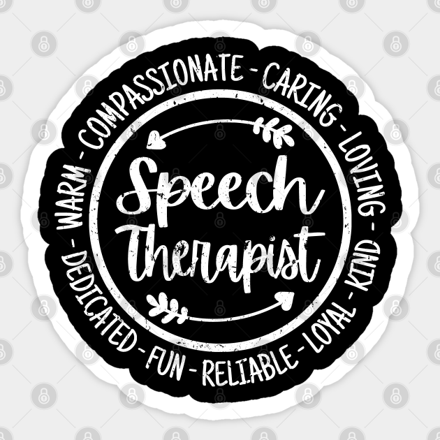 Speech Therapist Vintage - Speech Therapist - Sticker | TeePublic Speech Therapist Vintage - Speech Therapist - Sticker | TeePublic