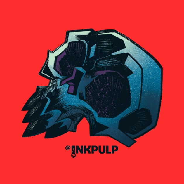 Psychedelic Skull 3 by INKPULP