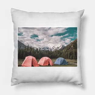 Camping Images Pillow