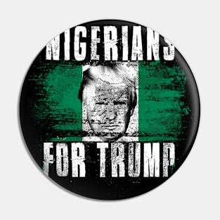 Nigerians For Trump - Trump 2020 Patriotic Flag Pin