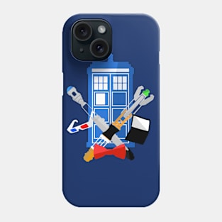 Doctor Who Vector TARDIS + Items Phone Case