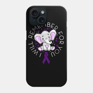 Alzheimers Awareness T Shirt Phone Case