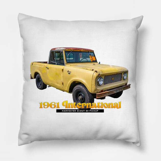 1961 International Harvester Scout 80 Pickup Pillow by Gestalt Imagery