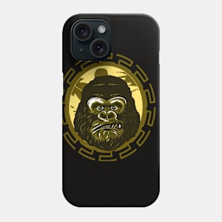 Angry Gorilla Face in The Jungle Phone Case