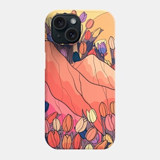 Tulip mountains Phone Case