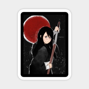 Samurai anime girl Magnet