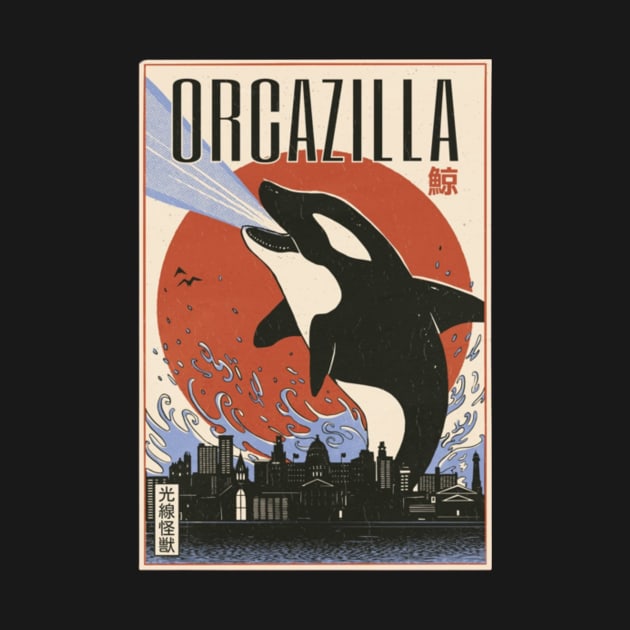 Orcazilla Funny Orca Killer Whale by EdStark