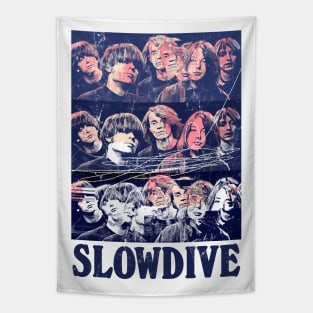 Slowdive • • • • 1990s Retro Glitch Original Design Tapestry