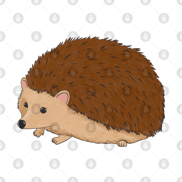 Hedgehog Cute Woodland Creature by Kraina