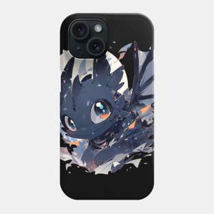 Black fury dragon Phone Case
