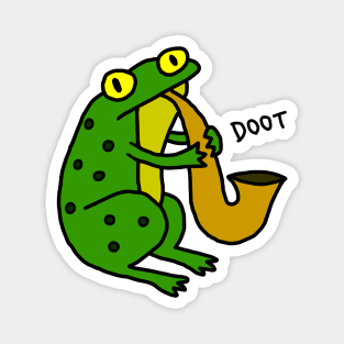 Jazz Frog (color) Magnet