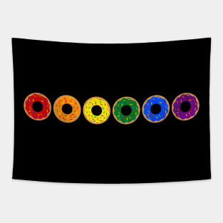 Rainbow Donuts Tapestry