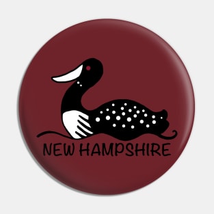 New Hampshire loon Pin