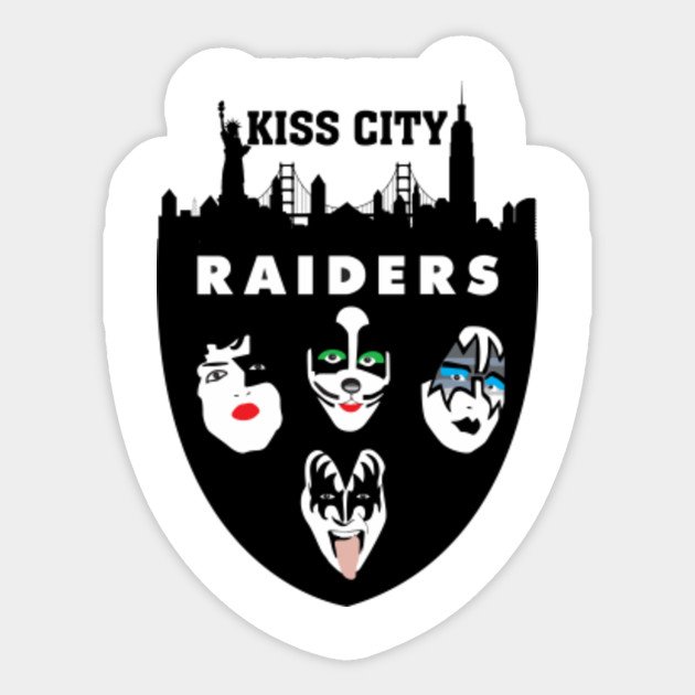 New York Raiders Kiss City Kiss Sticker Teepublic