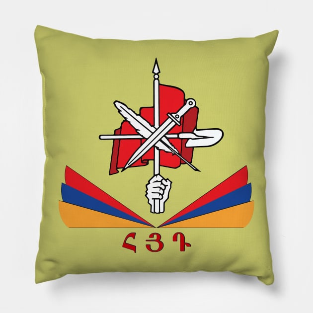 Armenian Zenatrosh Հ Յ Դ Pillow by doniainart