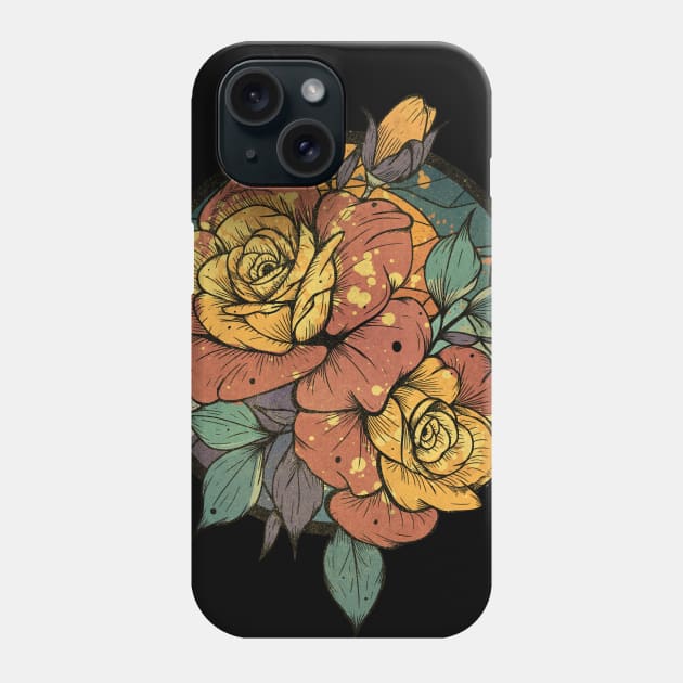 Colourful Flowers Phone Case by Jess Adams