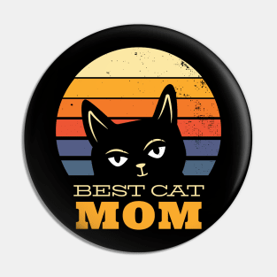 Best Cat Mom Pin