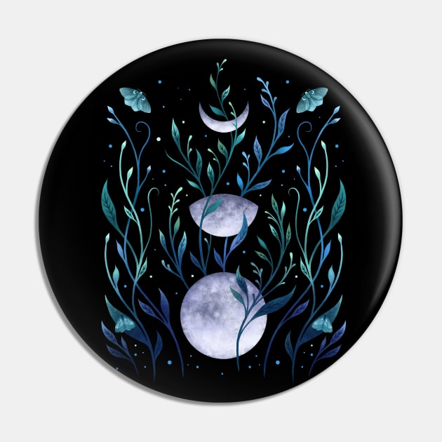 Phase & Grow - Teal Pin by Episodic Drawing