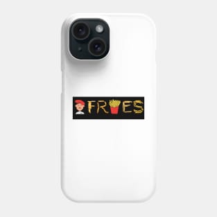 FRENCH fries, French man and fast food, chips Phone Case