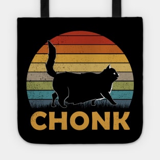 Retro Vintage Chonk - Halloween Black Cat T-shirt Tote