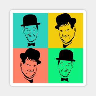 Laurel and Hardy Pop Art Tribute Magnet