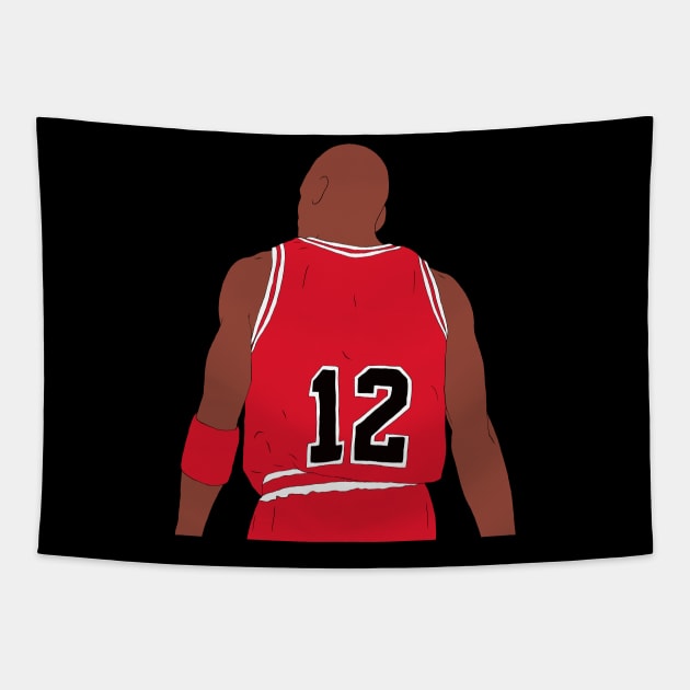 Michael Jordan Stolen Jersey Back-To Tapestry by rattraptees