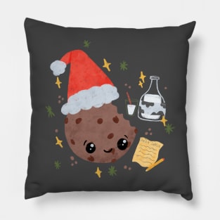 Milk & Cookies for Santa Pillow