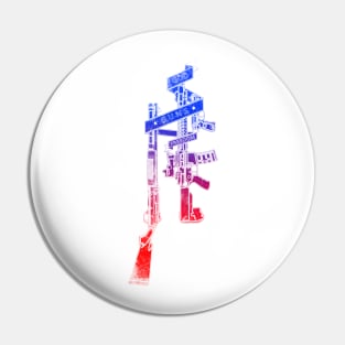 God Guns Freedom Pin