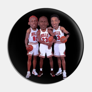 BULLS trio Pin