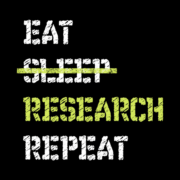 Eat Sleep Research Repeat College by TriHarder12