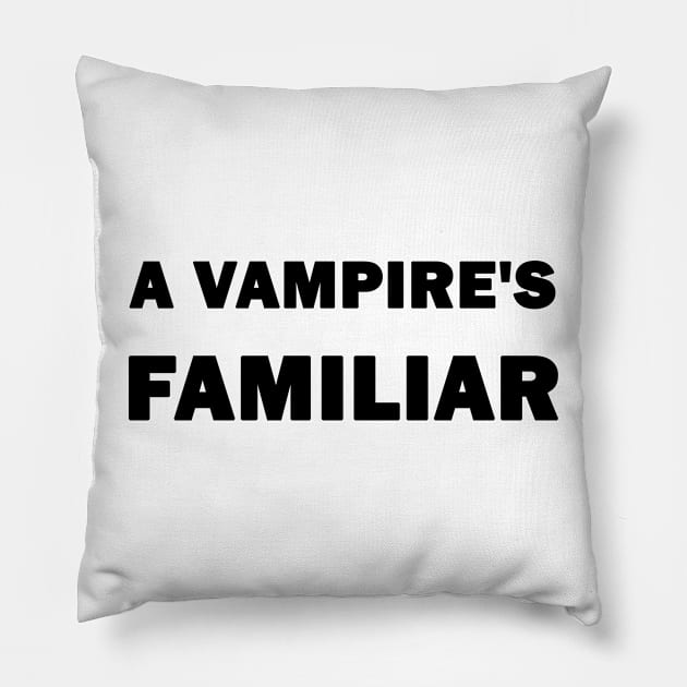 Vampire's Familiar Pillow by valentinahramov