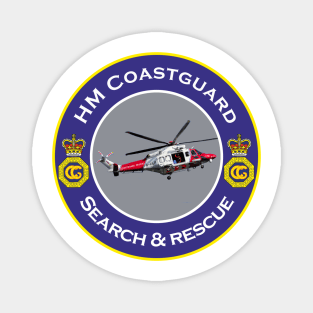 HM Coastguard search and rescue Helicopter Magnet