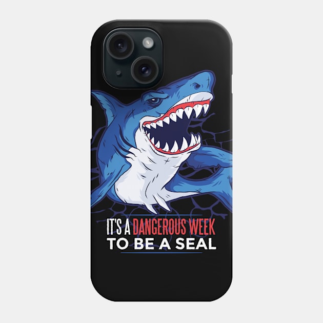 Shark dad funny t-shirt Phone Case by Midoart