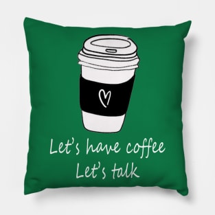 coffee lover says Pillow