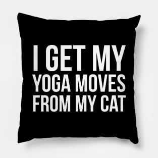I Get My Yoga Moves From My Cat Pillow